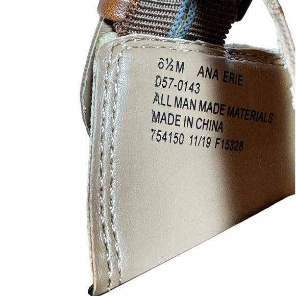 A.N.A. Erie Buckle Slip On Flat Sandals 6.5 - Picture 3 of 5